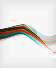 Abstract Blurred Waves In The Air