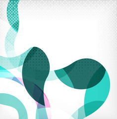 Colorful swirl wave lines