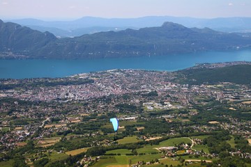 Vol au dessus du Lac du Bourget, Savoie