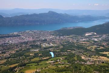 Vol au dessus du Lac du Bourget, Savoie