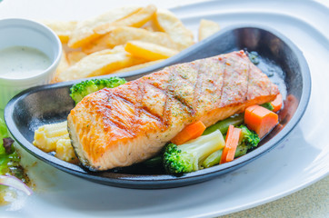Salmon grilled