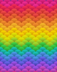 Rainbow blobs seamless vector background © picadillu