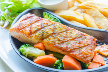 Salmon grilled