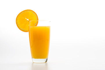 Orange juice glass