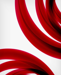 Elegant swirl shaped modern business template