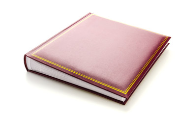 Old vintage book isolated on white background