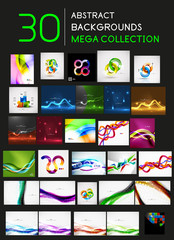 Huge mega collection of 30 abstract backgrounds