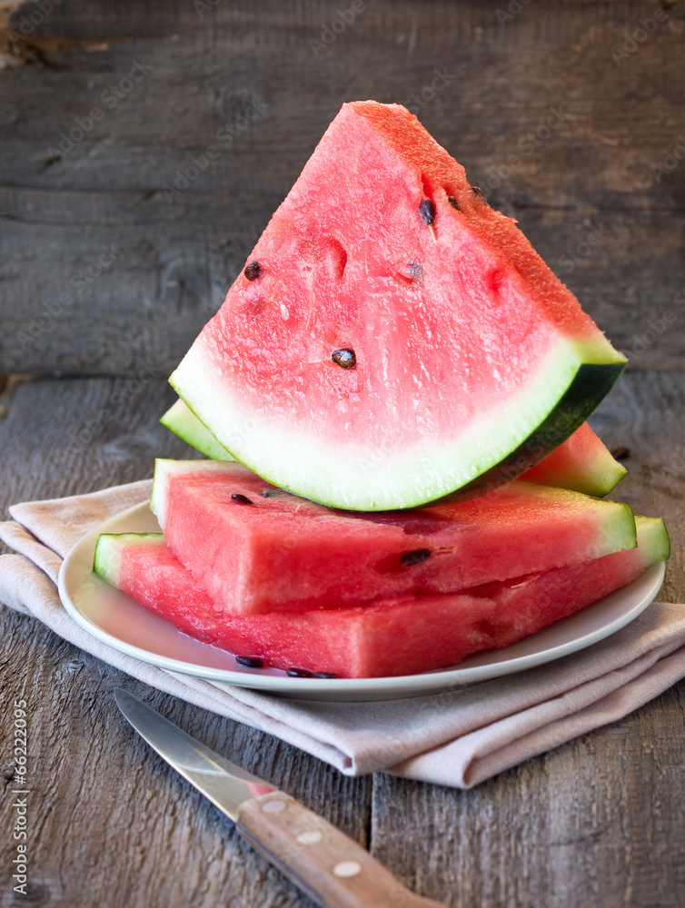 Poster slices of watermelon