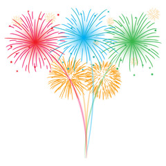 Fireworks vector illustration