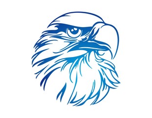 Naklejka premium hawk logo eagle icon bird symbol
