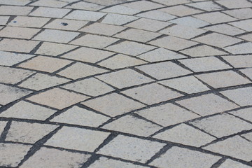 Texture of Ground with Gray Stones.