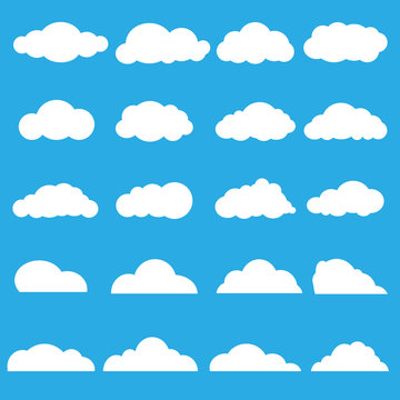 Vector of clouds collection
