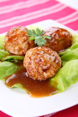 Roasted meatballs