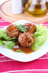 Roasted meatballs