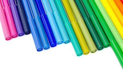 color felt-tip pens