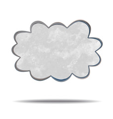 grunge illustration of a cloud