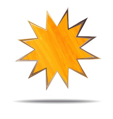 grunge illustration of a sun