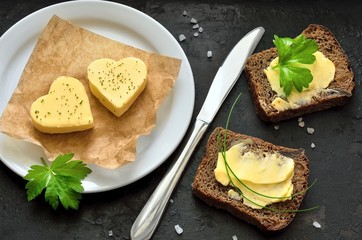 Butter hearts