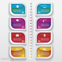Fototapeta premium Modern vector infographic template design