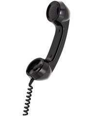Handset of telephone. Isolated. Vector illustration