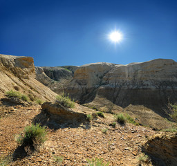 slopes of the plateau Shalkar-Nura