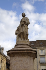 Fototapeta na wymiar Statue of Jean-Philippe Rameau. Dijon, France