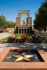 Памятник воинам, погибшим в Великой Отечественной Войне - obrazy, fototapety, plakaty