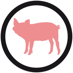 Kleines Ferkel Baby Kind Schwein Logo