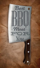 Poster knife BBQ
