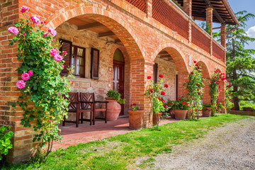 Tuscany Rural house in summer, Italy