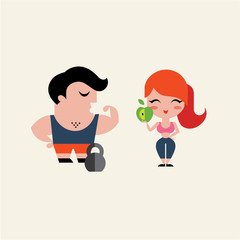 fitness illustration