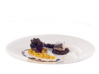 pork jowl with pollock fish