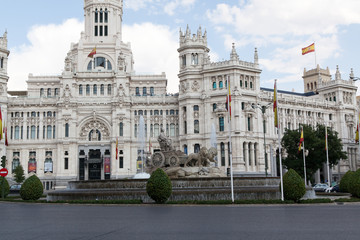 Fototapeta na wymiar Cibeles square, Madrid, Spain