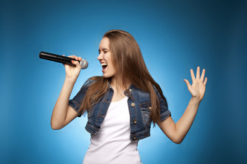 Singing Woman with Microphone67