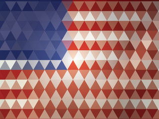 abstract  american flag