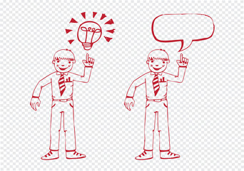 Businessman think idea