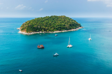 Fototapeta na wymiar Small island in the sea near Phuket
