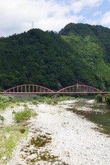 Fototapeta na wymiar 天竜川の景色