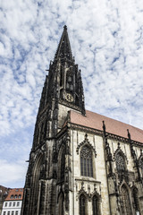 Fototapeta na wymiar St. Lamberti Kirche (Lambertikirche) Münster Westfalen