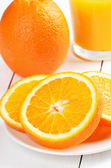 Oranges and orange juice
