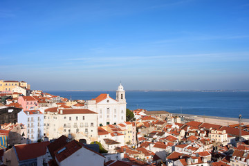 City of Lisbon from Above in Portugal