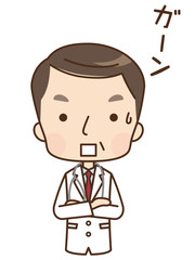 男性　医師　表情