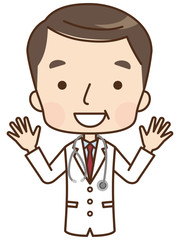 男性　医師　表情