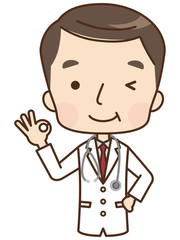 男性　医師　表情