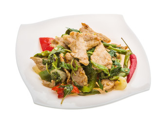 Pork with vegetables