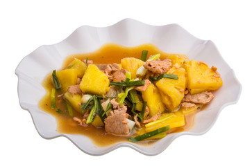 Pork and pineapple