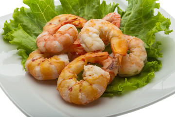 Unshelled king prawn