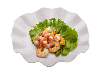 Unshelled king prawn