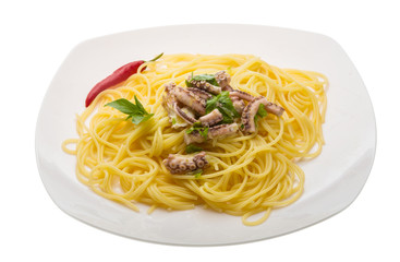 Pasta with octopus