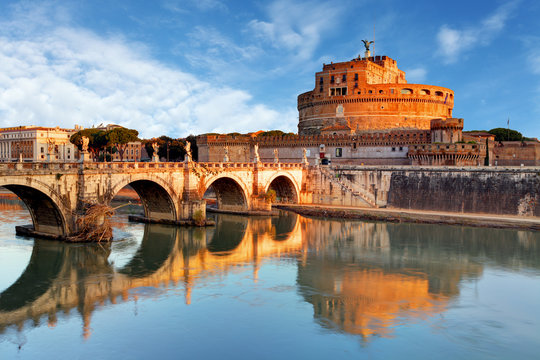 Fototapeta Rome - Castel saint Angelo, Italy
